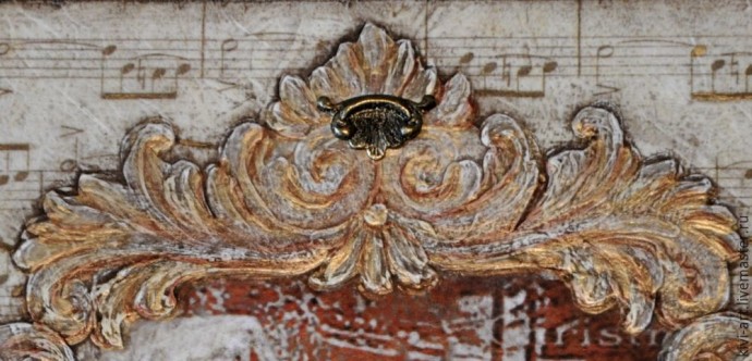 Декорируем чайную коробку "В старом шале": часть 5