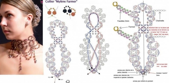 Очень красивые колье из бисера