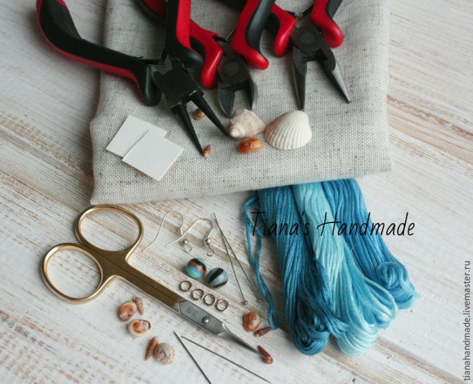 Делаем серьги с вышивкой в технике барджелло