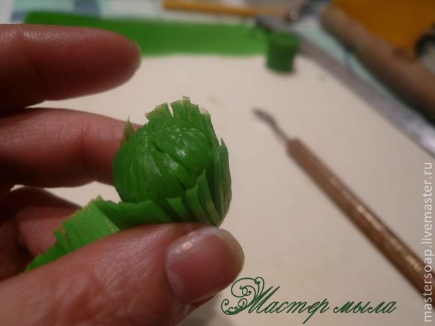 Мастер-класс по мыльной композиции "Красный мак": часть 2