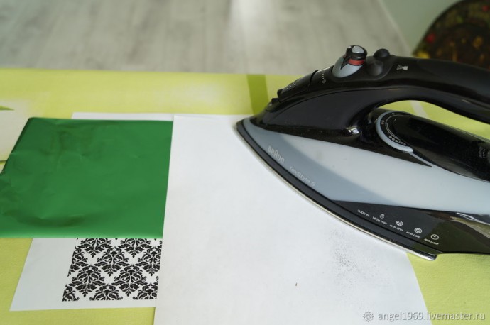 Как сделать имитацию парчи для декупажных работ