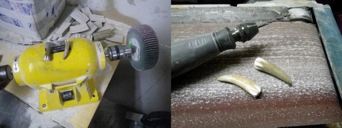 Изготовление галстука-боло из рога лося