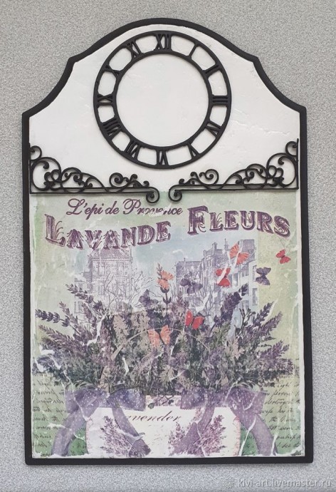 Декорируем часы "Экс-ан-Прованс": часть 3