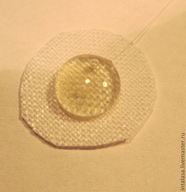 Как воткнуть тычинки в канзаши