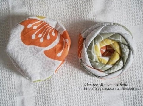 Кошелёк в виде розы: лоскутное шитье