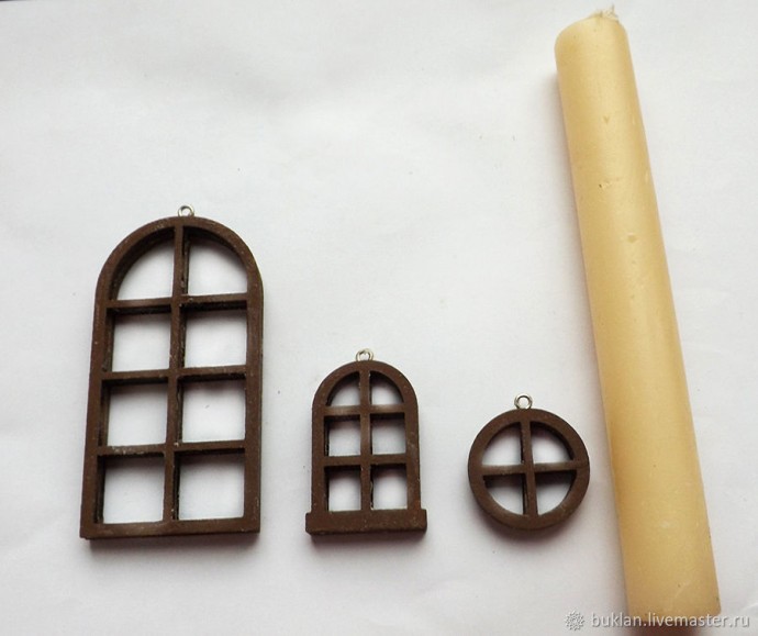 Новогодние подвески-украшение на ель "Московских окон негасимый свет": часть 1