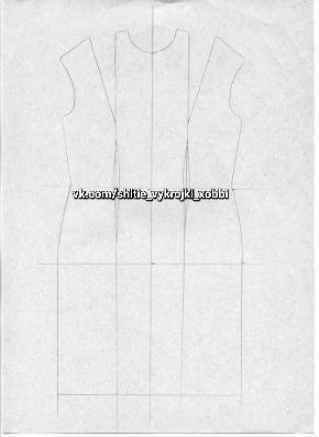 Моделирование ассиметричной драпировки на трикотажном платье