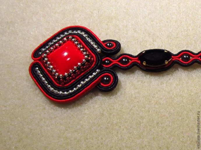 Создаем колье в технике сутажной вышивки: часть 5