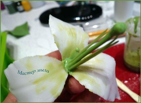 Мастер класс по изготовлению мыльной лилии: часть 5