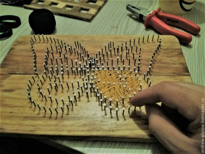 Создаем бабочку в стиле String Art