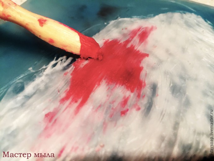 Мастер-класс по мыльной картине "Снегирь": часть 5