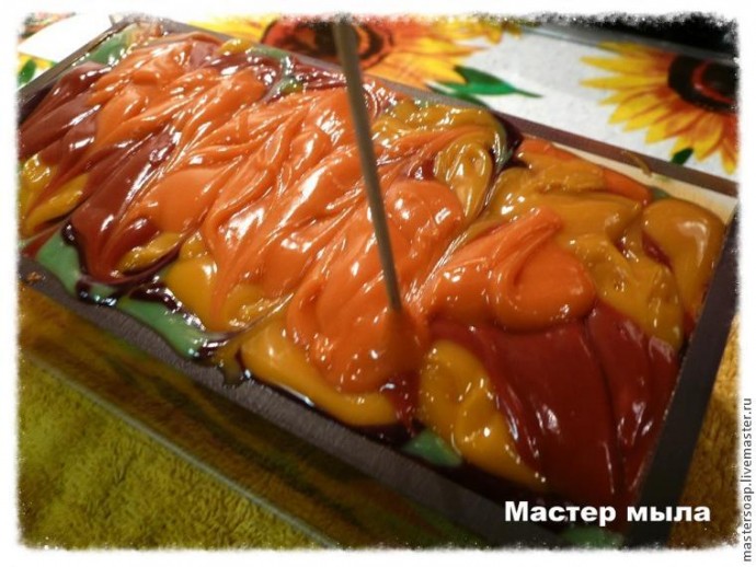 Варим мыло с яблочками с нуля: часть 3