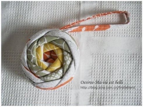 Кошелёк в виде розы: лоскутное шитье