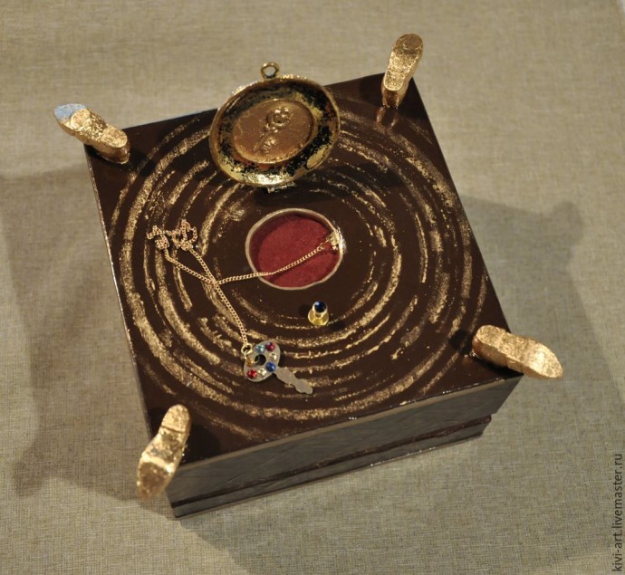 Декорирование шкатулки в стиле китч: часть 11