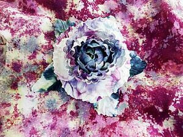 Изготовление цветка из шелка в русской технике: часть 2