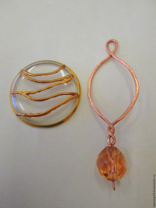 Делаем кулон "Течение времени" из часового стекла