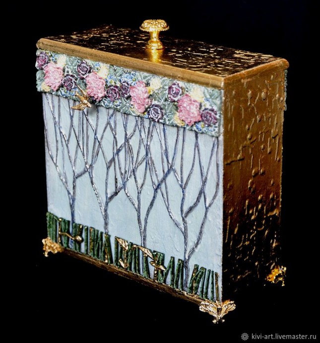 Декорируем шкатулку в различных техниках: часть 5