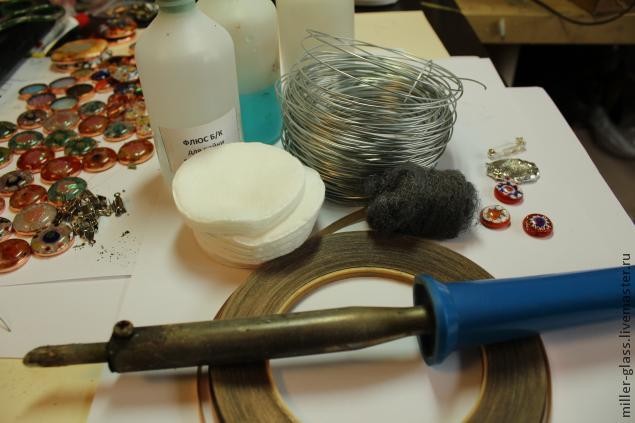 Фьюзинго-витражная брошь: часть 1