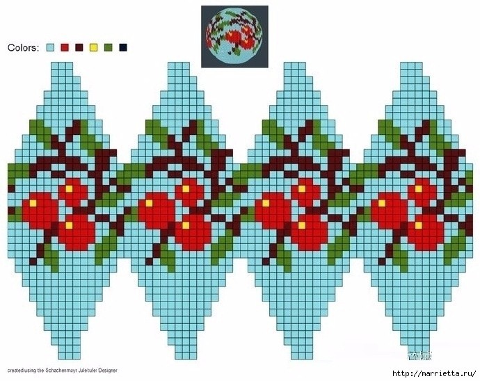 Схемы для вязания новогодних шаров