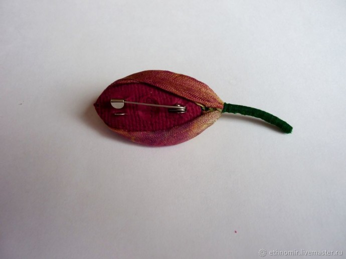Мастер-класс по изготовлению броши "Тюльпан" из шёлка: часть 5