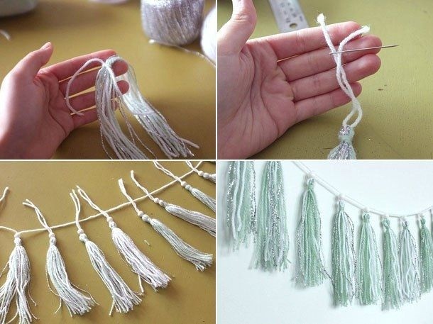Кисточки из ниток пошагово