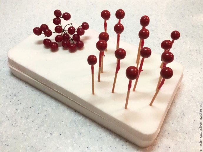 Мастер-класс по созданию мыла с нуля "Калинка-малинка": часть 3