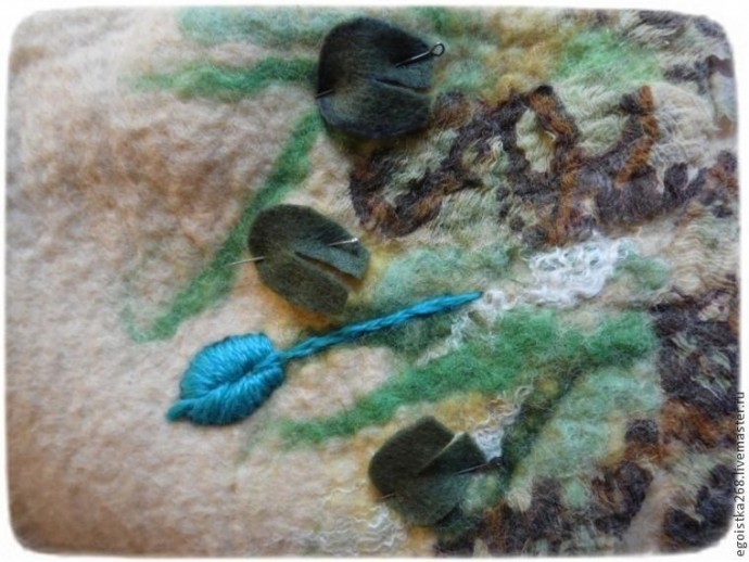 Создаем объёмную вышивку на войлоке