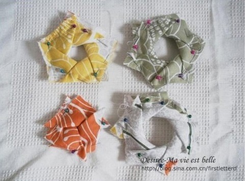 Кошелёк в виде розы: лоскутное шитье