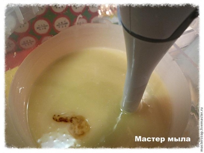 Варим мыло с яблочками с нуля: часть 3