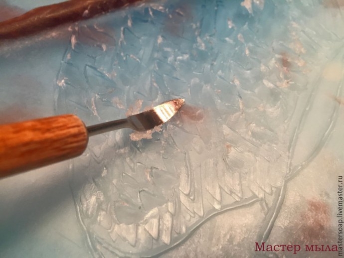 Мастер-класс по мыльной картине "Снегирь": часть 5