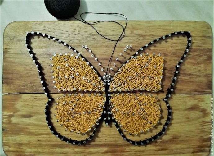 Создаем бабочку в стиле String Art