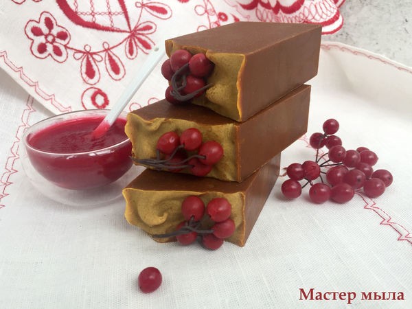 Мастер-класс по созданию мыла с нуля "Калинка-малинка": часть 3