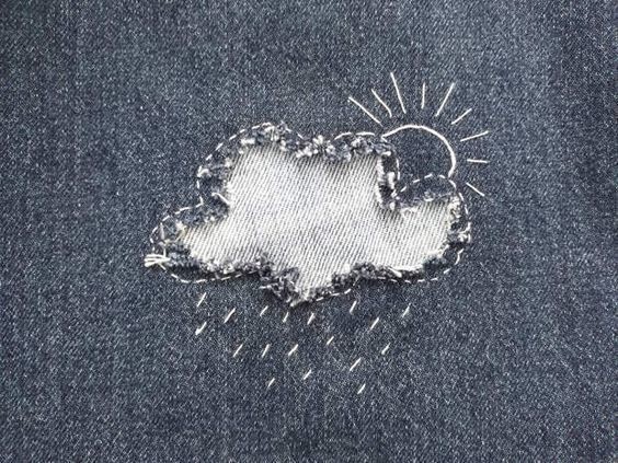 Заплатки на джинсах