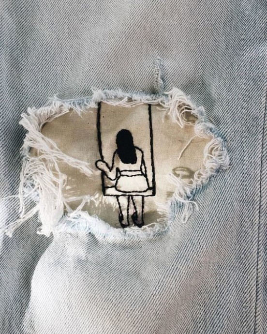 Заплатки на джинсах