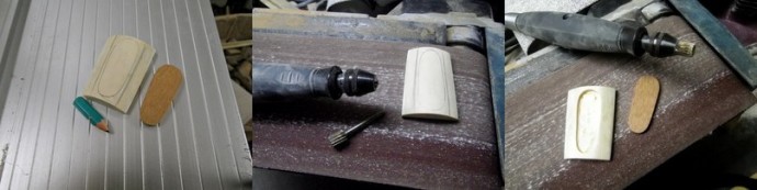 Изготовление галстука-боло из рога лося