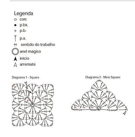 Необычный топ из квадратных ажурных мотивов