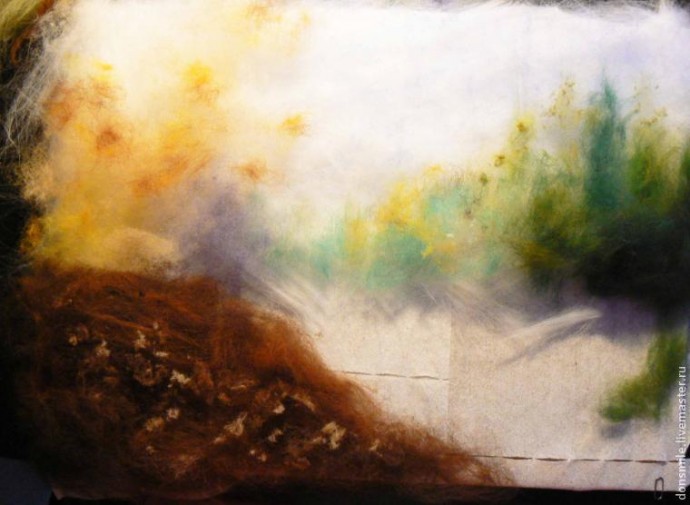 Мостик под осенним небом