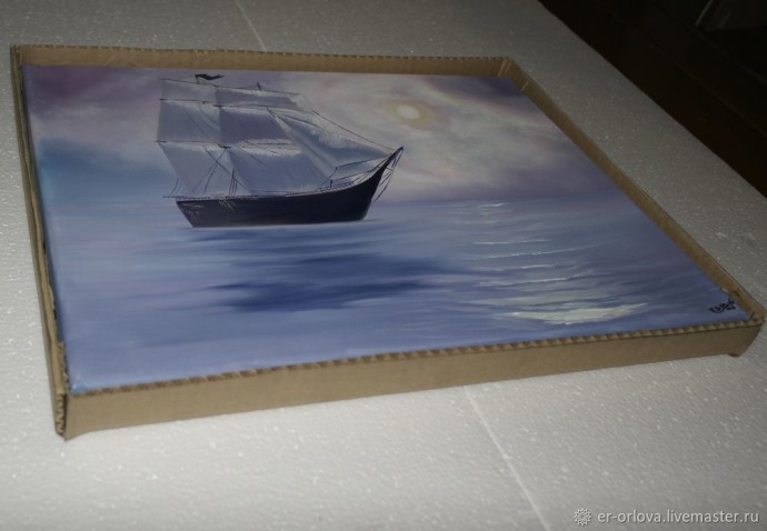 Делаем коробку для картины из гофрокартона: часть 2