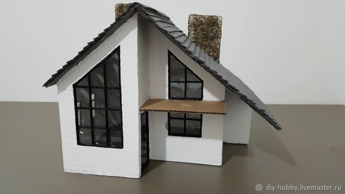 Мастерим современный домишко из картона