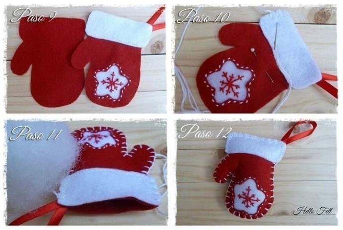 Новогодняя рукавичка