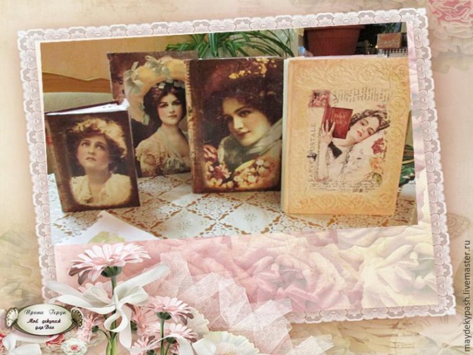 Декорируем обложку блокнота в винтажном стиле: часть 3