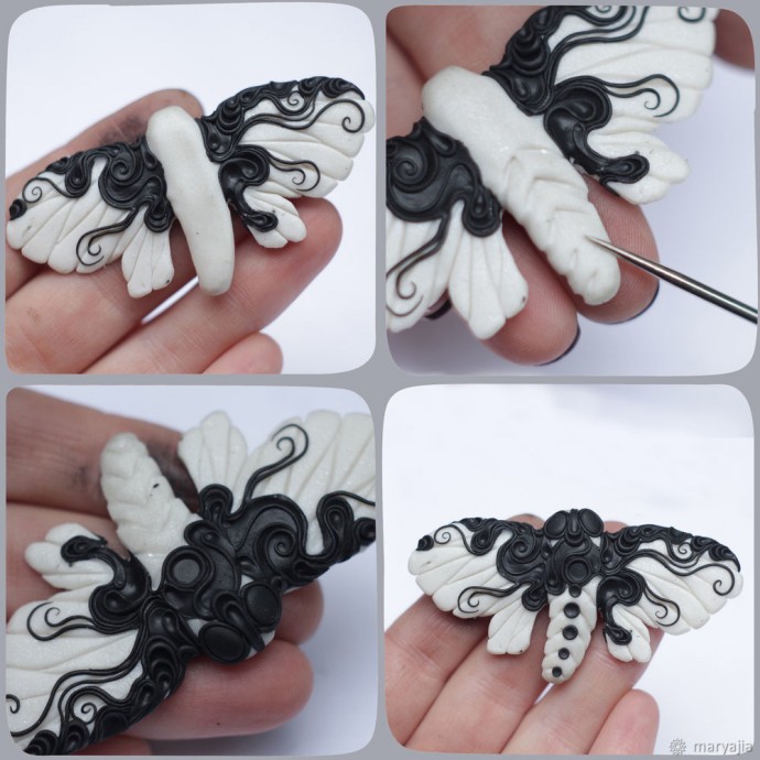 Лепим бабочку из полимерной глины: часть 1