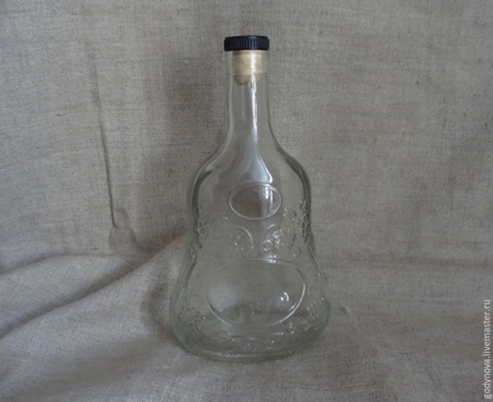 Мастер-класс: декор бутылки для святой воды в технике декупаж, часть 1