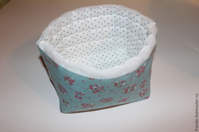 Шьем хлопковую корзину для мелочей
