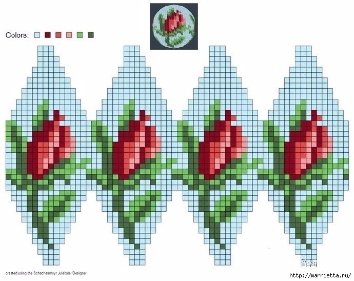Схемы для вязания новогодних шаров