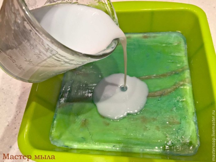 Мастер-класс по мыльной картине "Снегирь": часть 2