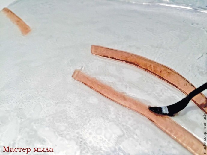 Мастер-класс по мыльной картине "Снегирь": часть 1