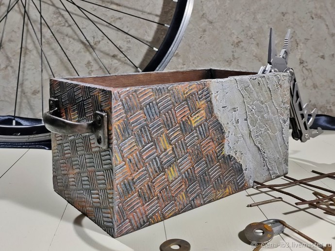 Короб для хранения "Бетон и ржавчина"