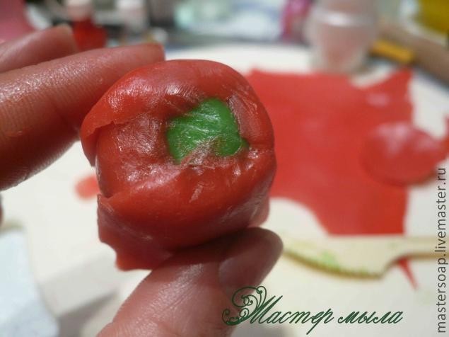 Мастер-класс по мыльной композиции "Красный мак": часть 4