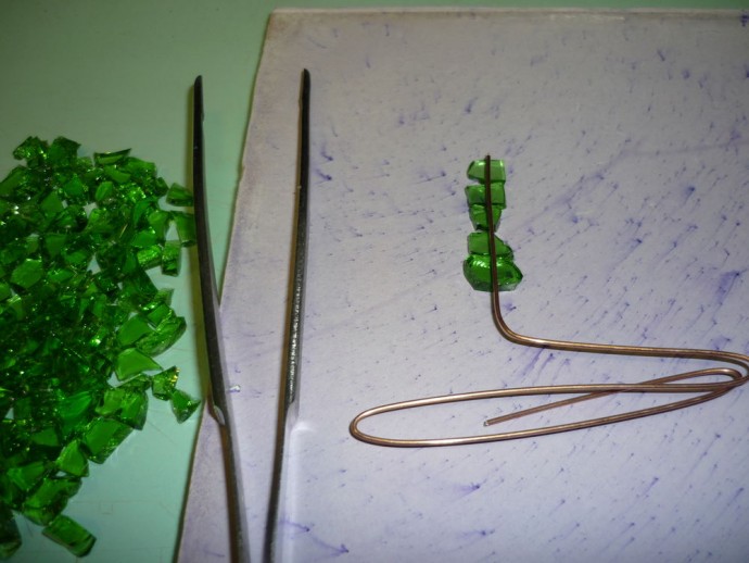 Ёлочки из стеклянной бутылки: часть 2